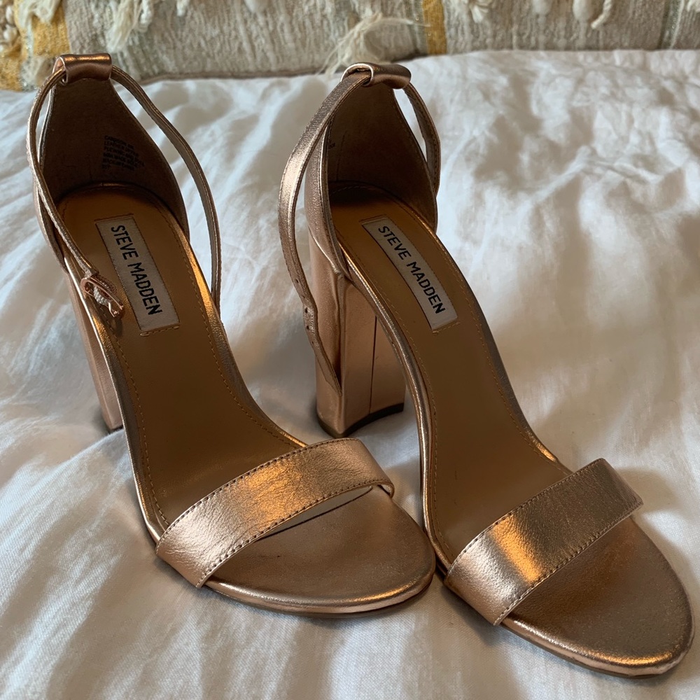 Steve Madden Carrson Heel - Rose gold